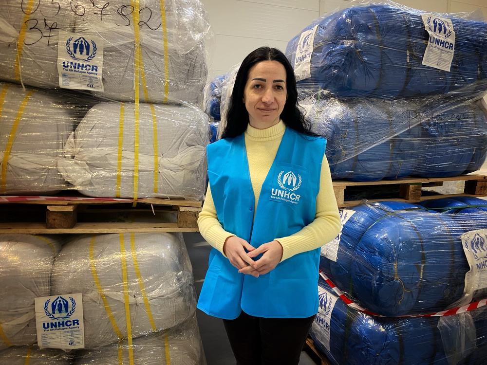 Silva Alkebeh is the chief of supply logistics for the UNHCR and is in charge of getting aid into the country.