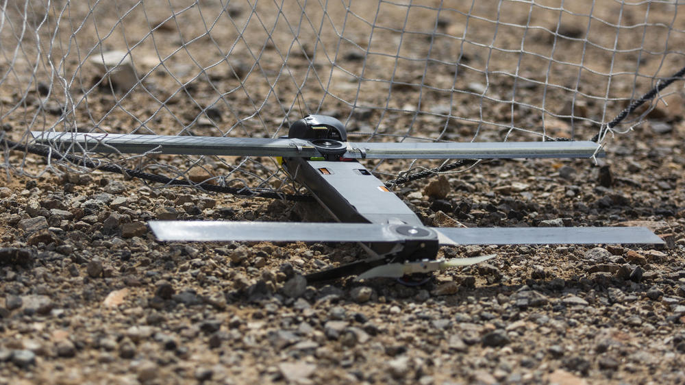 The Switchblade is a small drone that can be carried in a backpack and weighs just a few pounds. The operator guides it to the target, where it explodes. For this reason, it's also known as a 'kamikaze drone.' It's shown here at a U.S. Marine Corps training exercise at Twentynine Palms, Calif., last year.