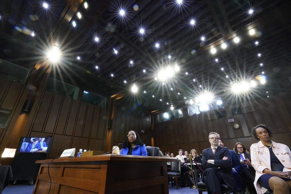 <strong>March 23:</strong> Supreme Court nominee Ketanji Brown Jackson testifies during her Senate Judiciary Committee confirmation hearing on Capitol Hill in Washington, D.C.