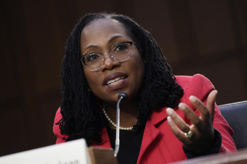 <strong>March 22:</strong> Supreme Court nominee Judge Ketanji Brown Jackson speaks during her Senate Judiciary Committee confirmation hearing on Capitol Hill in Washington, D.C.