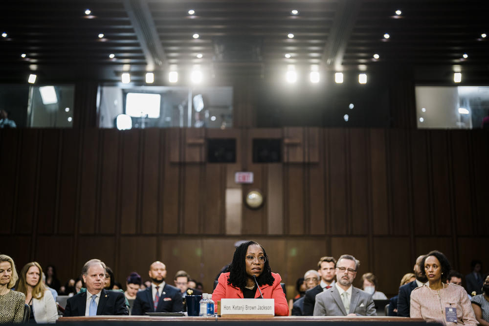 <strong>March 22:</strong> Supreme Court nominee Judge Ketanji Brown Jackson answers questions during her Senate Judiciary Committee confirmation hearing on Capitol Hill in Washington, D.C.