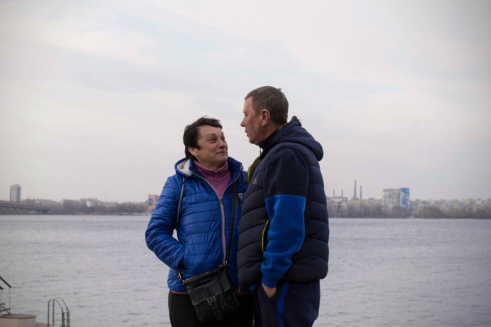 Irina Rumyanceva and Pavel Rubanov were married two days before the Russian invasion started. A month later, they fled their home in Mariupol for the safety of Dnipro.
