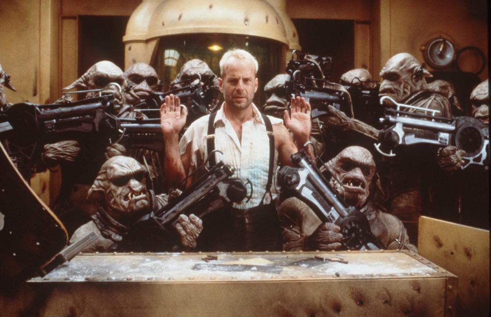 Bruce Willis stars in the 1997 movie, <em>The Fifth Element</em>.