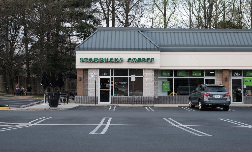 The Starbucks store on Huntsman Boulevard in Springfield, Virginia, on April 13, 2022, voted against unionizing, the first store to do so since December.