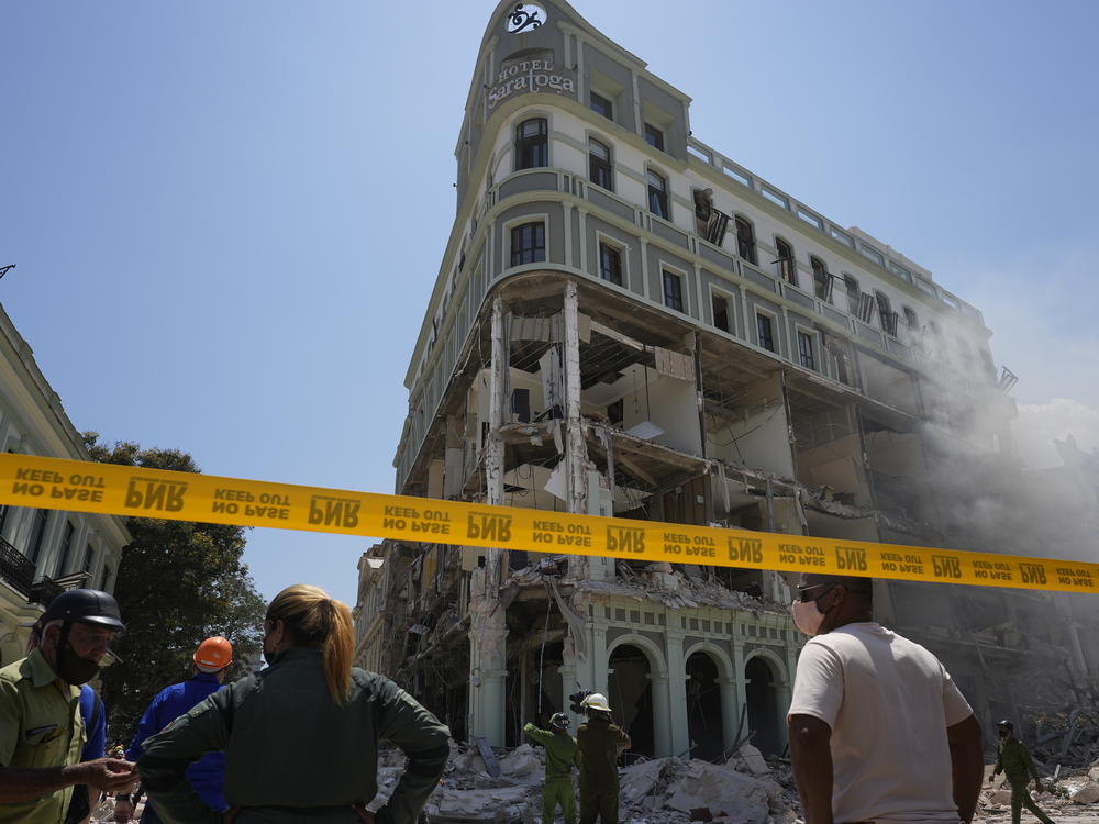 The five-star Hotel Saratoga was heavily damaged after an explosion in Old Havana, Cuba, on Friday.