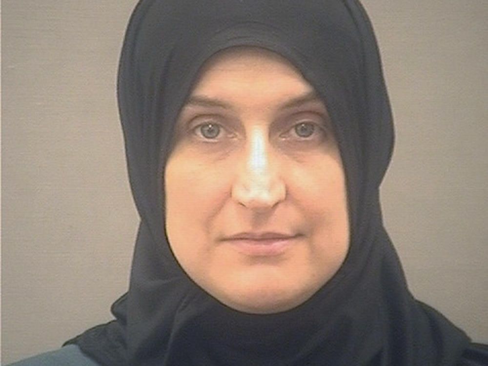 A photo provided by the Alexandria, Va., Sheriff's Office in January 2022 shows Allison Fluke-Ekren. Fluke-Ekren, 42, who once lived in Kansas, has been arrested after federal prosecutors charged her with joining the Islamic State group and leading an all-female battalion of AK-47 wielding militants.