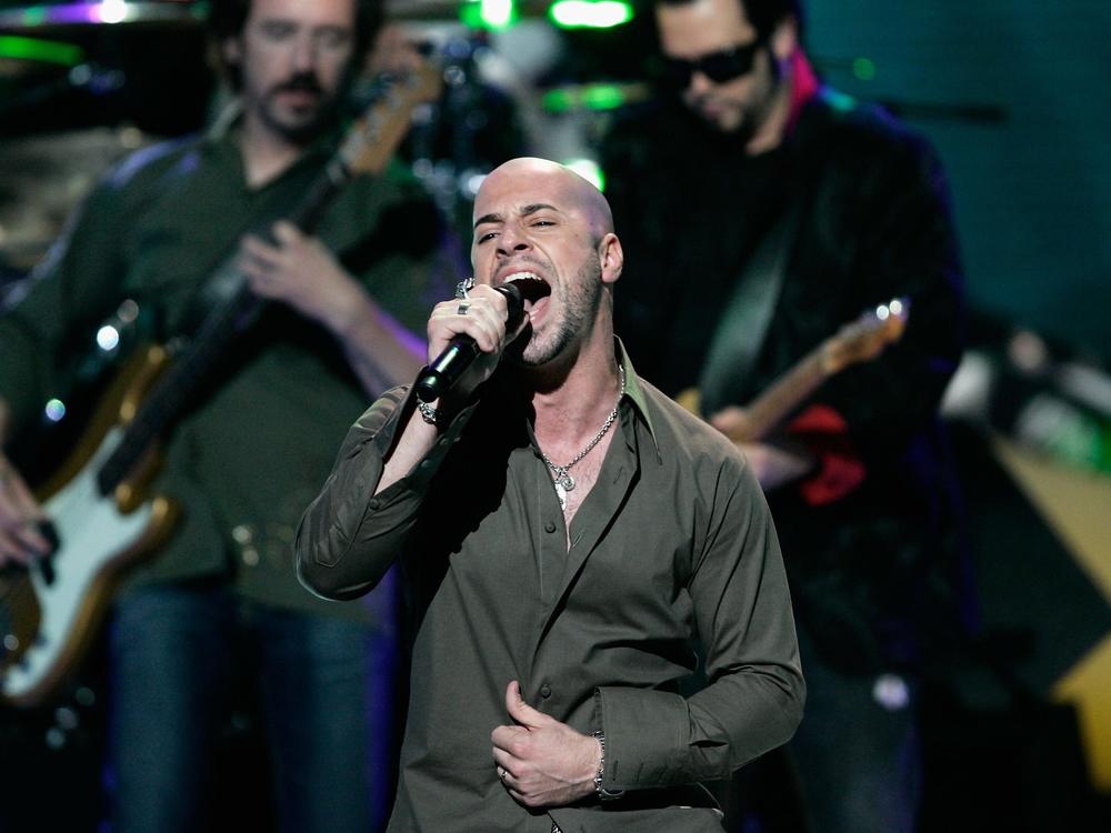Chris Daughtry performs during the <em>American Idol</em> Season 5 finale in 2006.