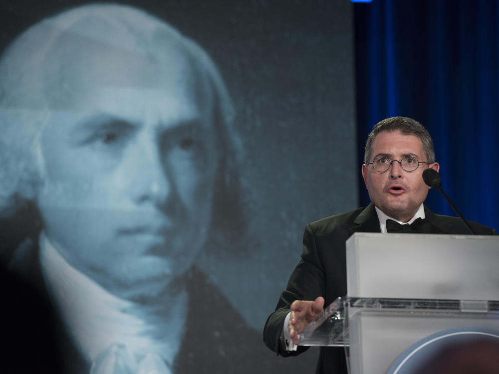 Leonard Leo speaks at the 2017 National Lawyers Convention in Washington, D.C.