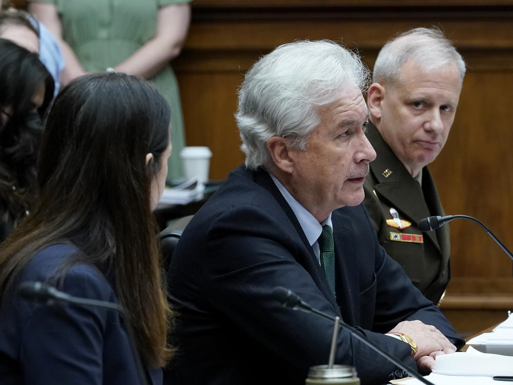 CIA Director William Burns testifies before the House Intelligence Committee in March. Burns has focused the agency more on U.S. rivalries with Russia and China. He's been involved in the public release of U.S. intelligence on Russia's military plans in Ukraine, and he's established the China Mission Center at CIA headquarters.