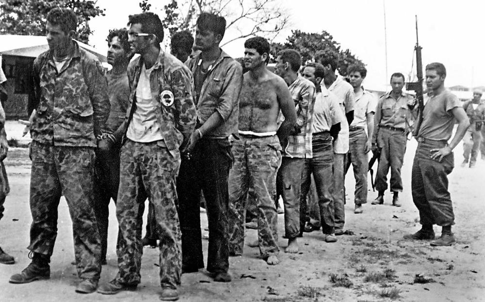 This April 1961 photo shows Cuban exiles captured at the Bay of Pigs when they returned to the island in an attempt to oust Cuban leader Fidel Castro. The CIA-orchestrated operation was one of the worst fiascos ever for the U.S. spy agency.