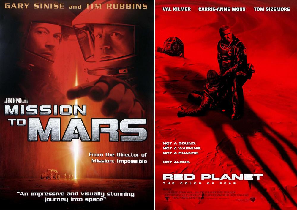 <em>Mission to Mars</em> and <em>Red Planet</em> both premiered in 2000.