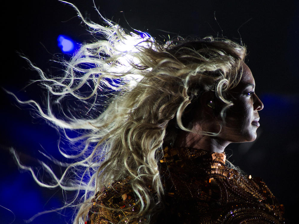 Beyoncé, performing at San Siro Stadium in Milan, Italy on July 18, 2016 as part of The Formation World Tour.