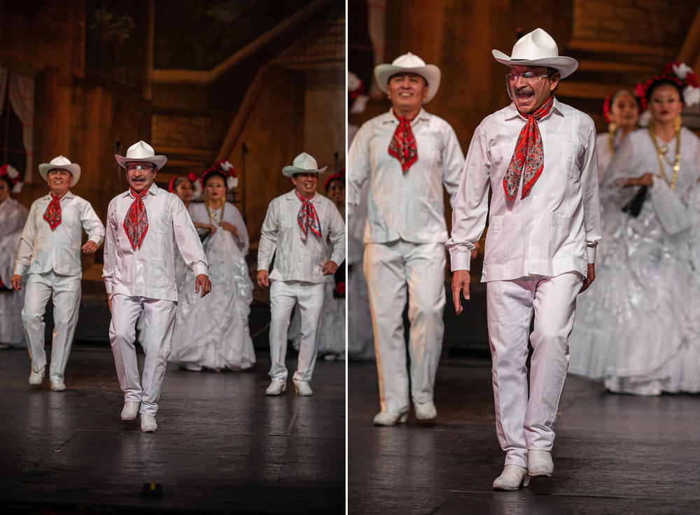 Tío Sergio baila en el Teatro Ferrocarrilero Gudelio Morales de Ciudad de México en julio.
