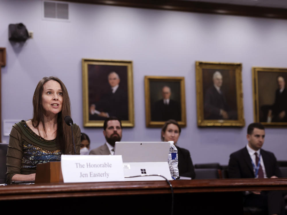 Cybersecurity and Infrastructure Security Agency (CISA) Director Jen Easterly testifies before a House Homeland Security Subcommittee, at the Rayburn House Office Building on April 28 in Washington, D.C.