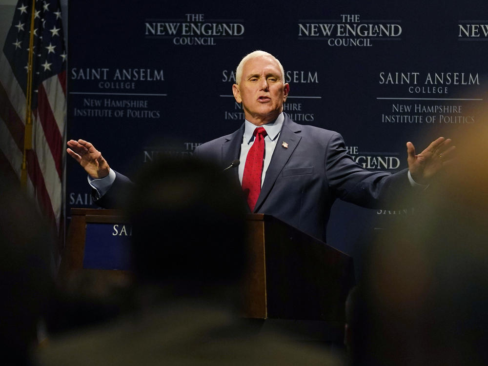 Former Vice President Pence spoke at a 