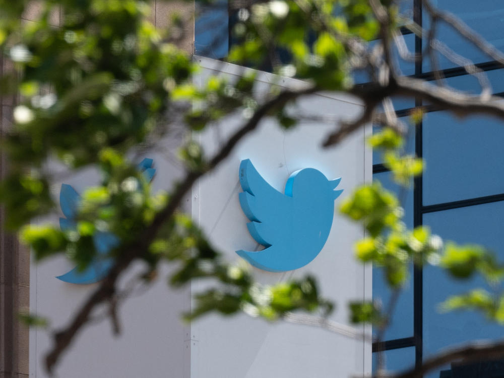 The Twitter logo is seen at their headquarters in San Francisco. The company say it's testing out an edit button, which is its most-requested feature.
