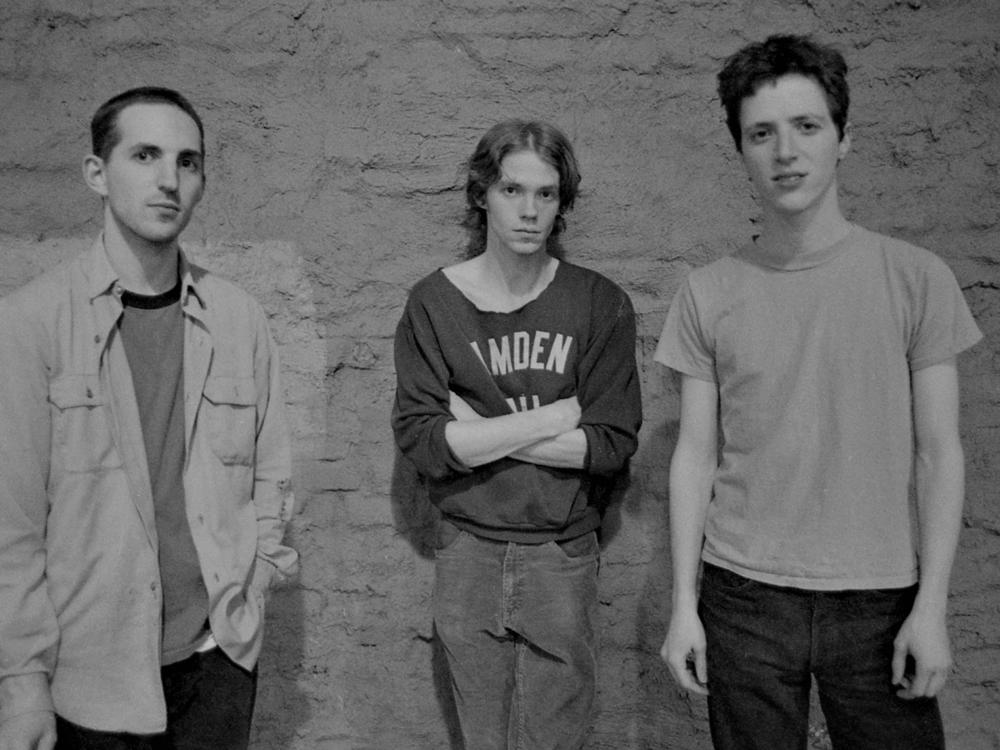 Following the <em>Frigid Stars LP, </em>slowcore trio Codeine went to Harold Dessau Recording studio in New York City in 1992. Pictured here, left to right: Stephen Immerwahr, Chris Brokaw and John Engle.