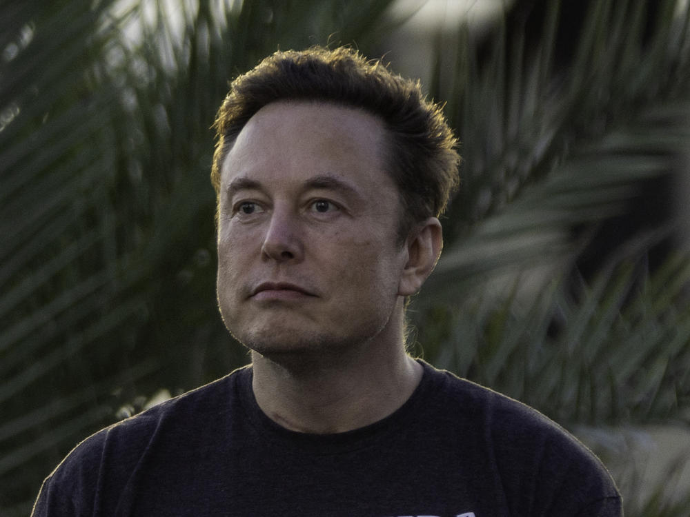 SpaceX founder Elon Musk during a T-Mobile and SpaceX joint event on August 25, 2022 in Boca Chica Beach, Texas.