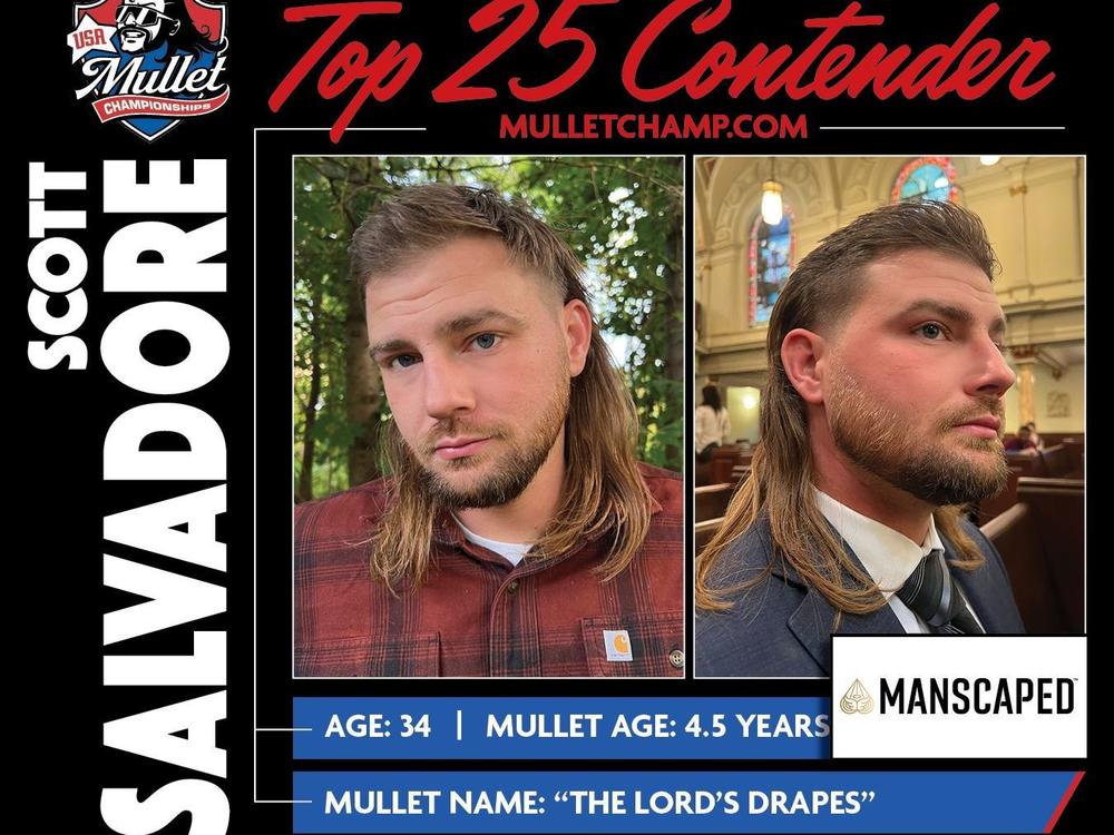 Scott Salvadore is in the lead for the Best Mullet in America.