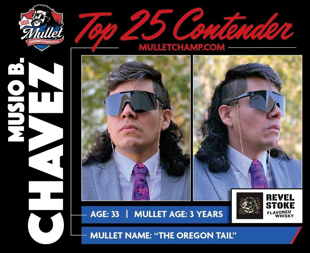 Musio Chavez with his mullet 