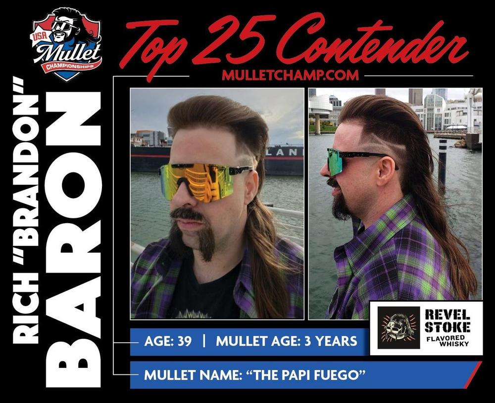 Rich Brandon Baron with his mullet 