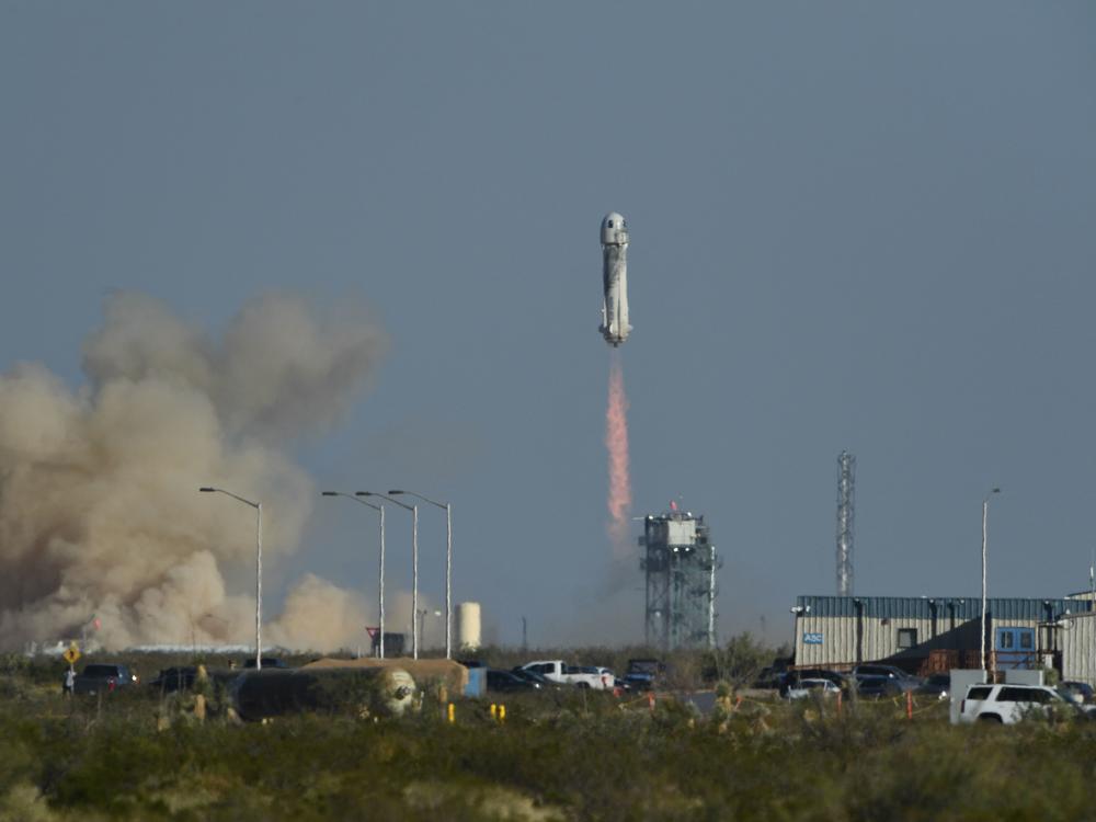 The New Shepard rocket launched on October 13, 2021 with Shatner on board.