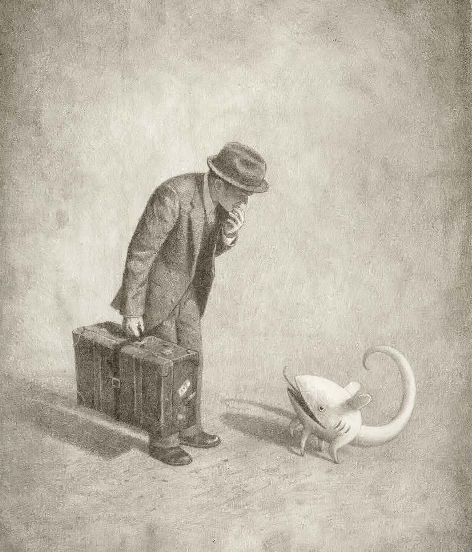 Shaun Tan's wordless, graphic novel <em>The Arrival</em> traces the immigrant experience, including encounters with other-worldly creatures.