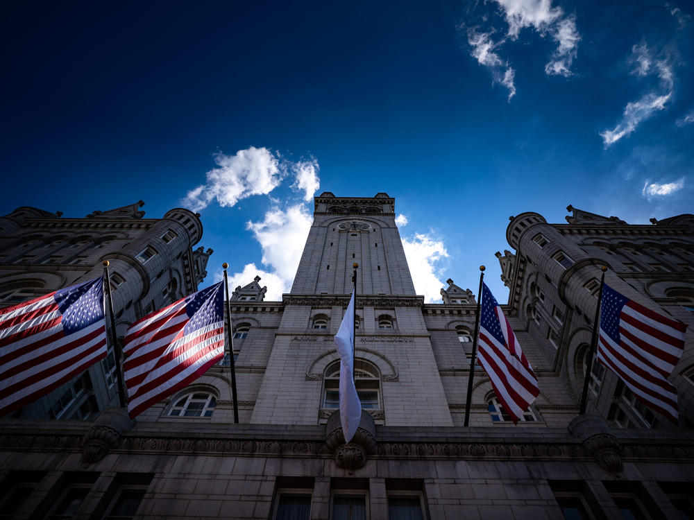 The Waldof Astoria, the former Trump International Hotel at the Old Post Office Building, on Aug. 18, 2022 in Washington, D.C.