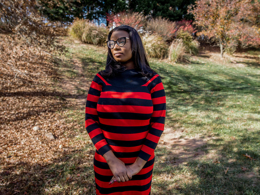 Teonna Woolford, 31, in Owings Mills, Maryland on November 4, 2022. Woolford has sickle cell disease and has been unable to afford fertility preservation for years.