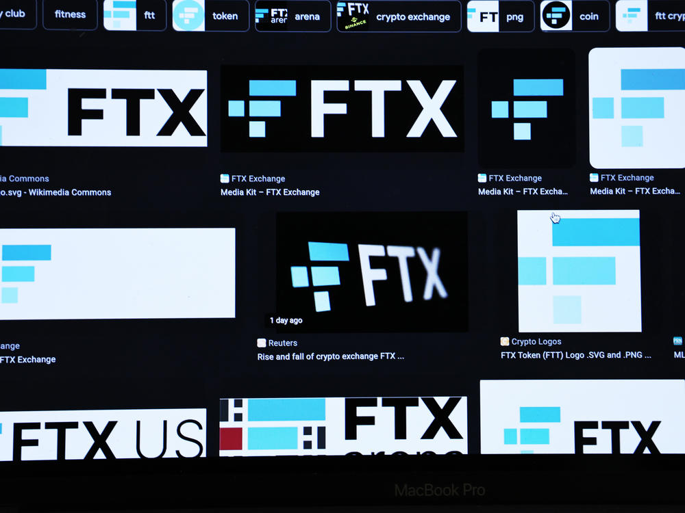 In this photo illustration, the FTX logo is seen on a computer on November 10, 2022 in Atlanta, Georgia.