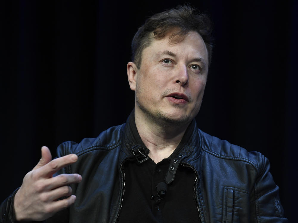Tesla and SpaceX Chief Executive Officer Elon Musk speaks at the SATELLITE Conference and Exhibition in Washington in 2020.