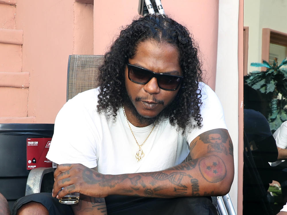 Ab-Soul, photographed at the TDE Pool Party on July 18, 2021 in LA.