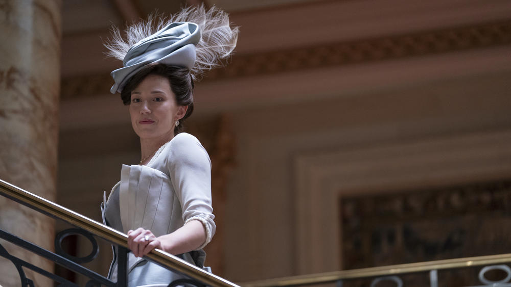 Carrie Coon plays Bertha Russell in HBO's <em>The Gilded Age</em>.