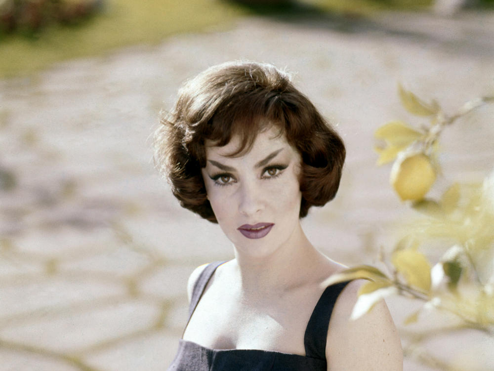 A photo taken in the 50s of Italian actress Gina Lollobrigida. Lollobrigida, who embodied the Italian stereotype of Mediterranean beauty and was dubbed 