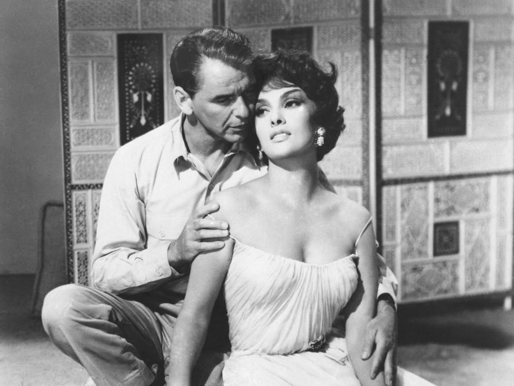 Frank Sinatra and Gina Lollobrigida in a still from 