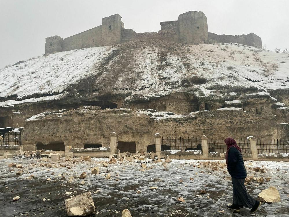 Gaziantep Castle, a historic site and tourist attraction in southeastern Turkey, sustained significant damage in Monday's earthquake.