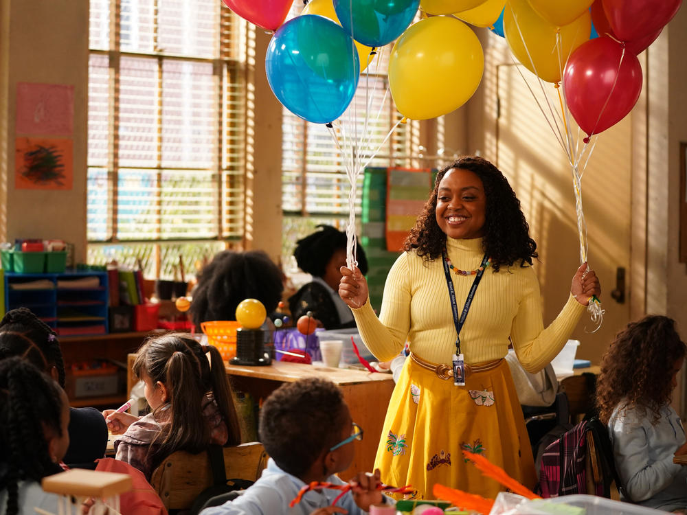 Quinta Brunson plays Janine, <em>Abbott Elementary</em>'s plucky protagonist who will stop at nothing to get her students what they need. Brunson, a Philadelphia native, is also the show's creator.