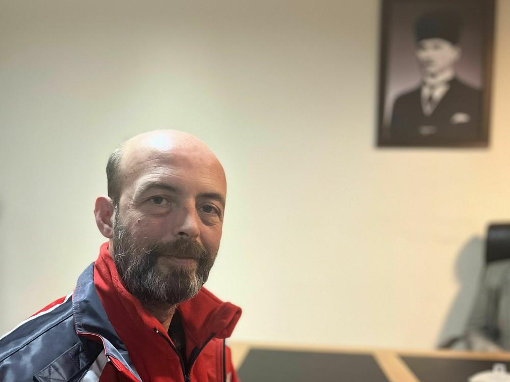 Osman Turk is an emergency response specialist from Turkey's National Medical Rescue Team. He has been coordinating the teams giving first aid to earthquake survivors removed from the rubble.