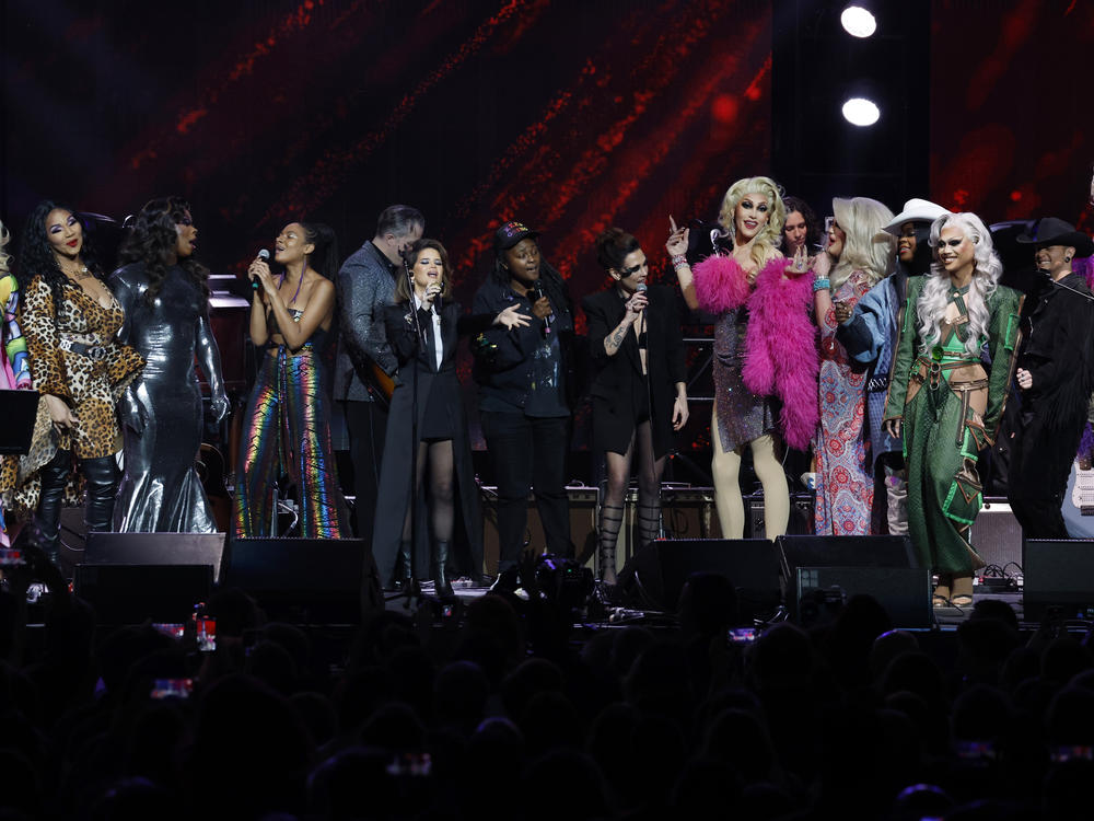 At Monday night's Love Rising event in Nashville, Tenn., artists including Allison Russell, Jason Isbell, Maren Morris, Joy Oladokun and Amanda Shires, along with drag artists, united against new legislation targeting drag performances and transgender people.