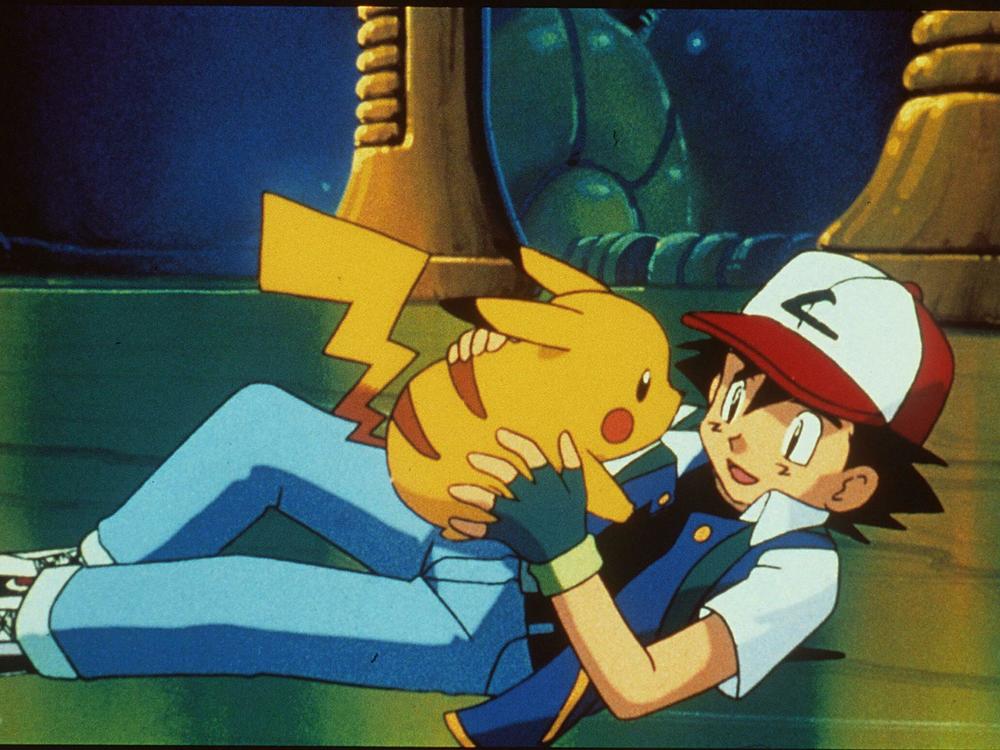 Pikachu And Ash In The Animated Movie 