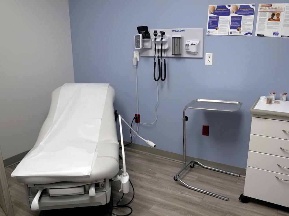 An exam room is seen inside Planned Parenthood Friday, March 10, 2023, in Fairview Heights, Ill.