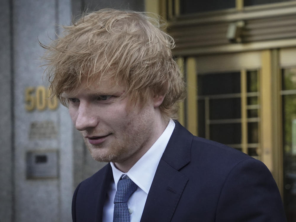 Singer Ed Sheeran leaves federal court after testifying against allegations that his hit song 