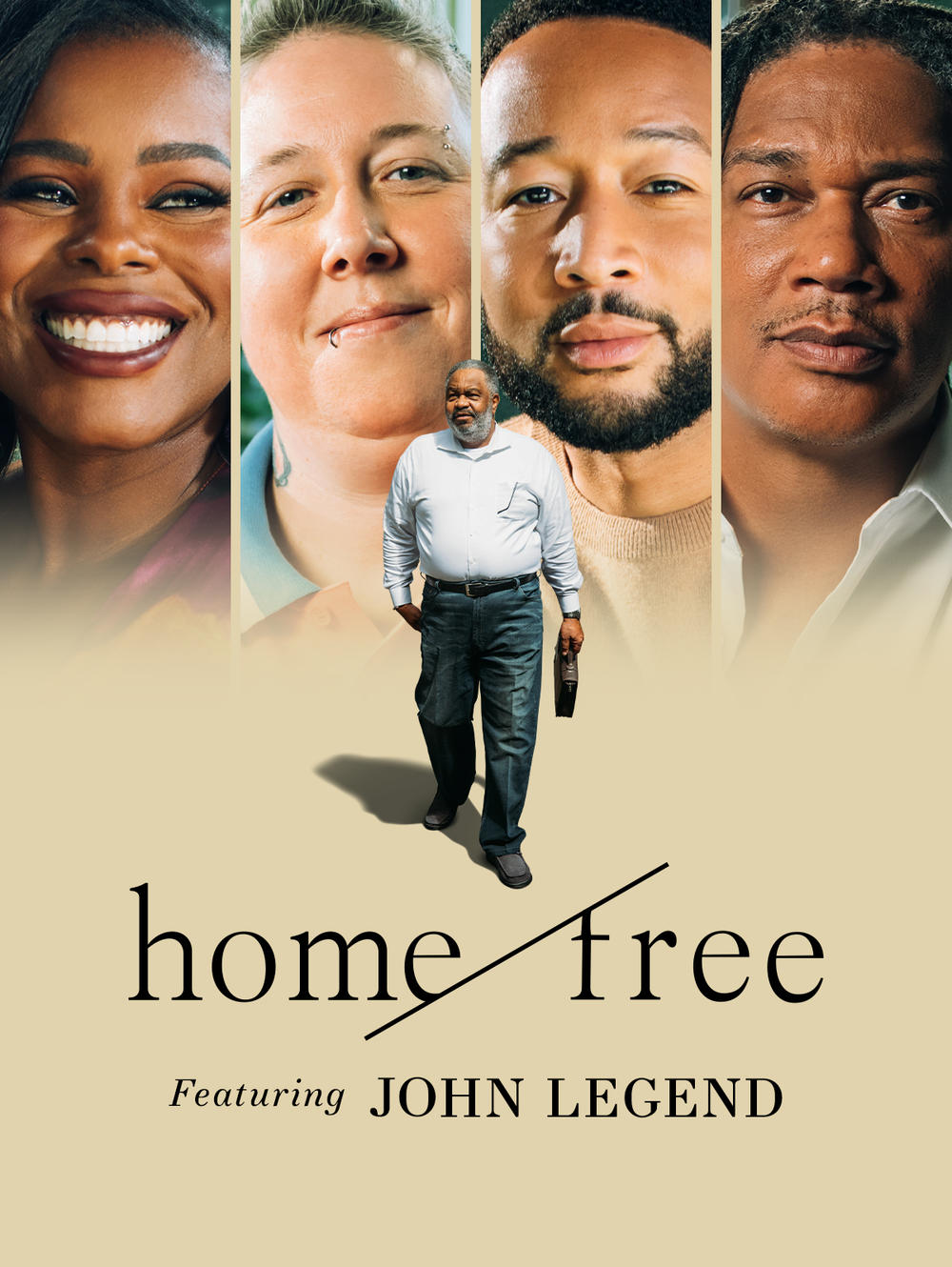 Movie poster for HOME/FREE, a short documentary that sheds light on the unseen obstacles individuals face after incarceration.