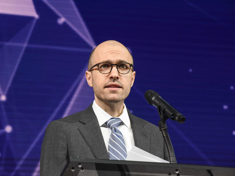 <em>New York Times</em> chairman and publisher A.G. Sulzberger, shown above, on Monday called for journalists to operate independent of government pressure, corporate influence, partisan agenda - and personal ideology.