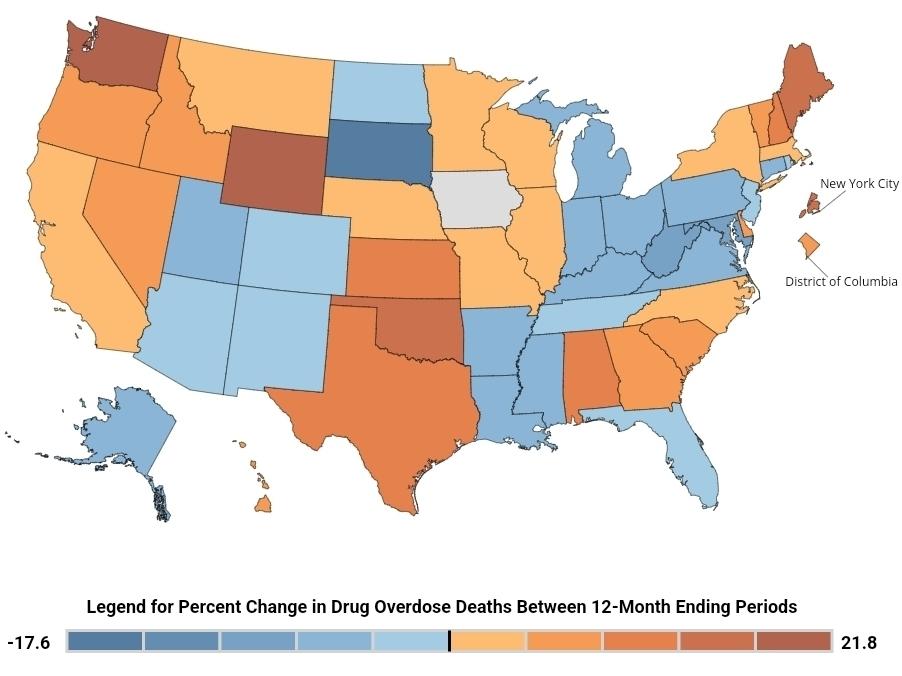 U.S. Drug Overdose Deaths Hit A Record In 2022 As Some States See A Big ...