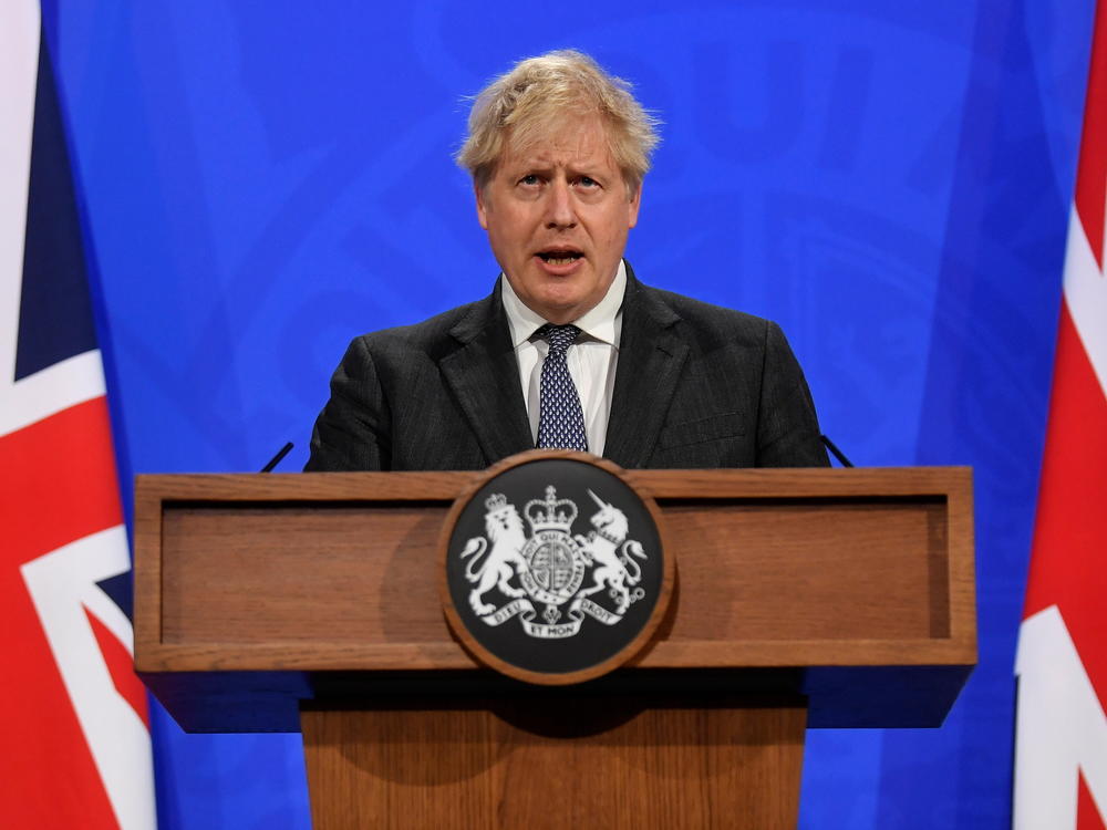 Britain's Boris Johnson, pictured in 2021, resigned as prime minister last year, but his policies are still felt. He resigned his seat in the House of Commons last week after receiving a draft of a report excoriating his behavior as prime minister.
