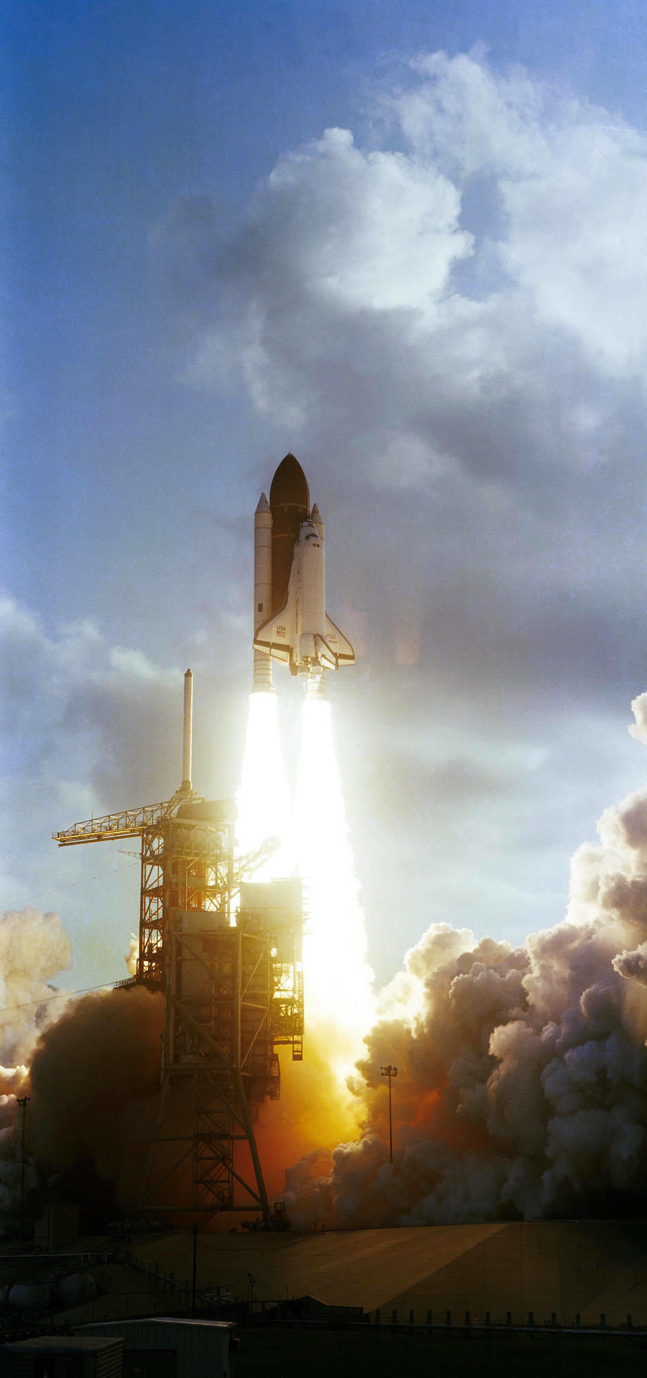 Sally Ride and her crewmates rocket into space aboard space shuttle Challenger at 7:33 a.m. ET on June 18, 1983.