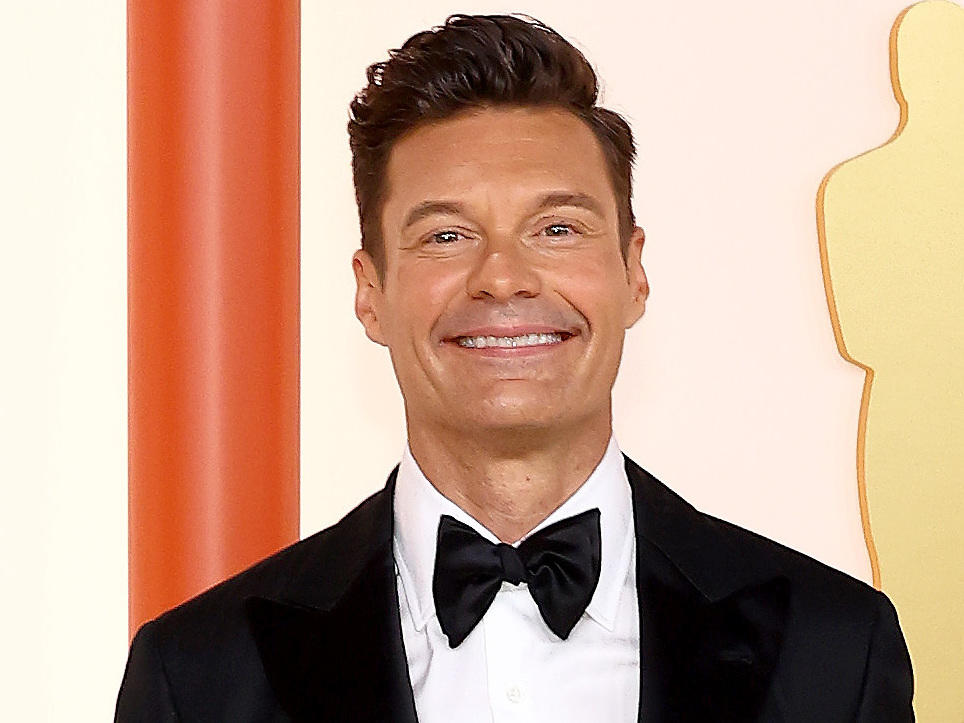 Ryan Seacrest will become the host of the famous <em>Wheel of Fortune</em> game show in 2024. He's seen here at this year's Academy Awards in Hollywood.