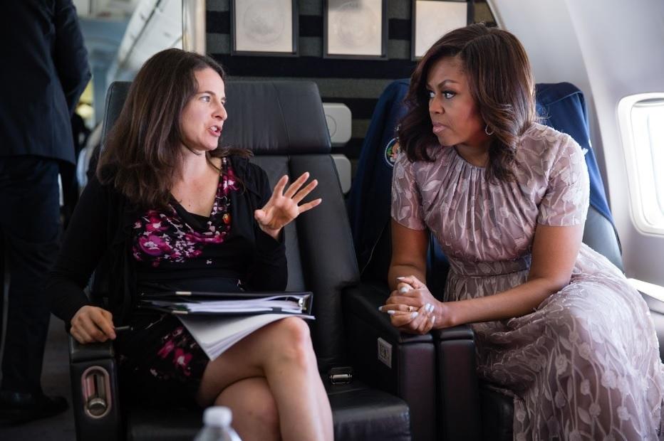 Hurwitz and Michelle Obama.