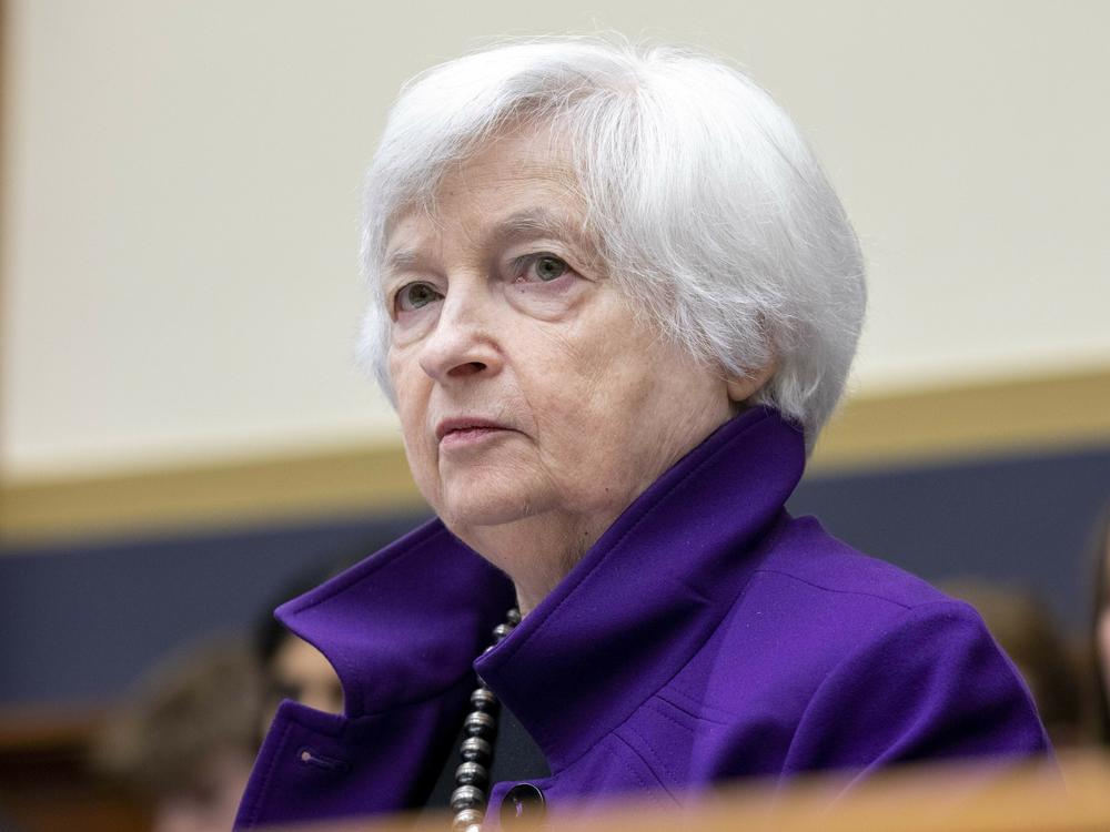 Treasury Secretary Janet Yellen is shown testifying before the House Financial Services Committee during a hearing regarding the state of the international financial system at the Capitol in Washington, Tuesday, June 13, 2023.